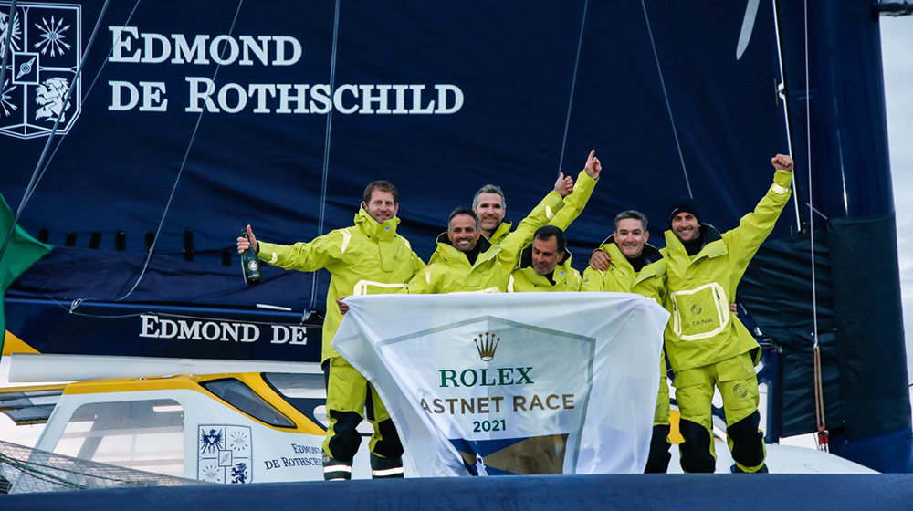Record-breaking arrival to Cherbourg in Rolex Fastnet Race