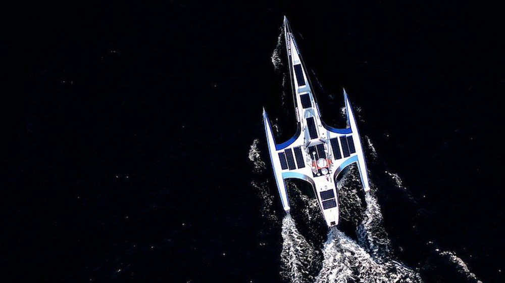 An AI-driven robot boat has crossed the Atlantic Ocean
