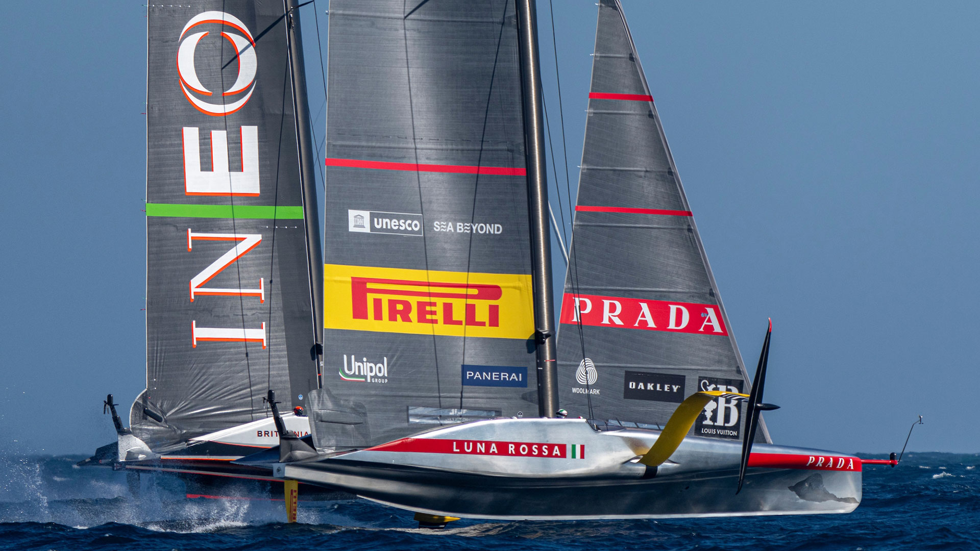 Luna Rossa e INEOS empatan en la final de la Louis Vuitton Cup 2024